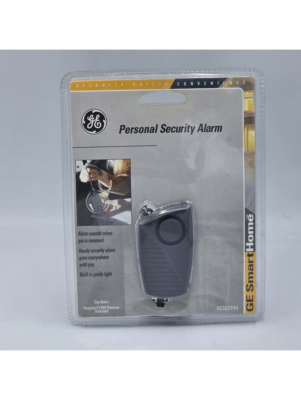 GE SmartHome Keychain Personal Security Alarm 120dB Safety Alert Device New